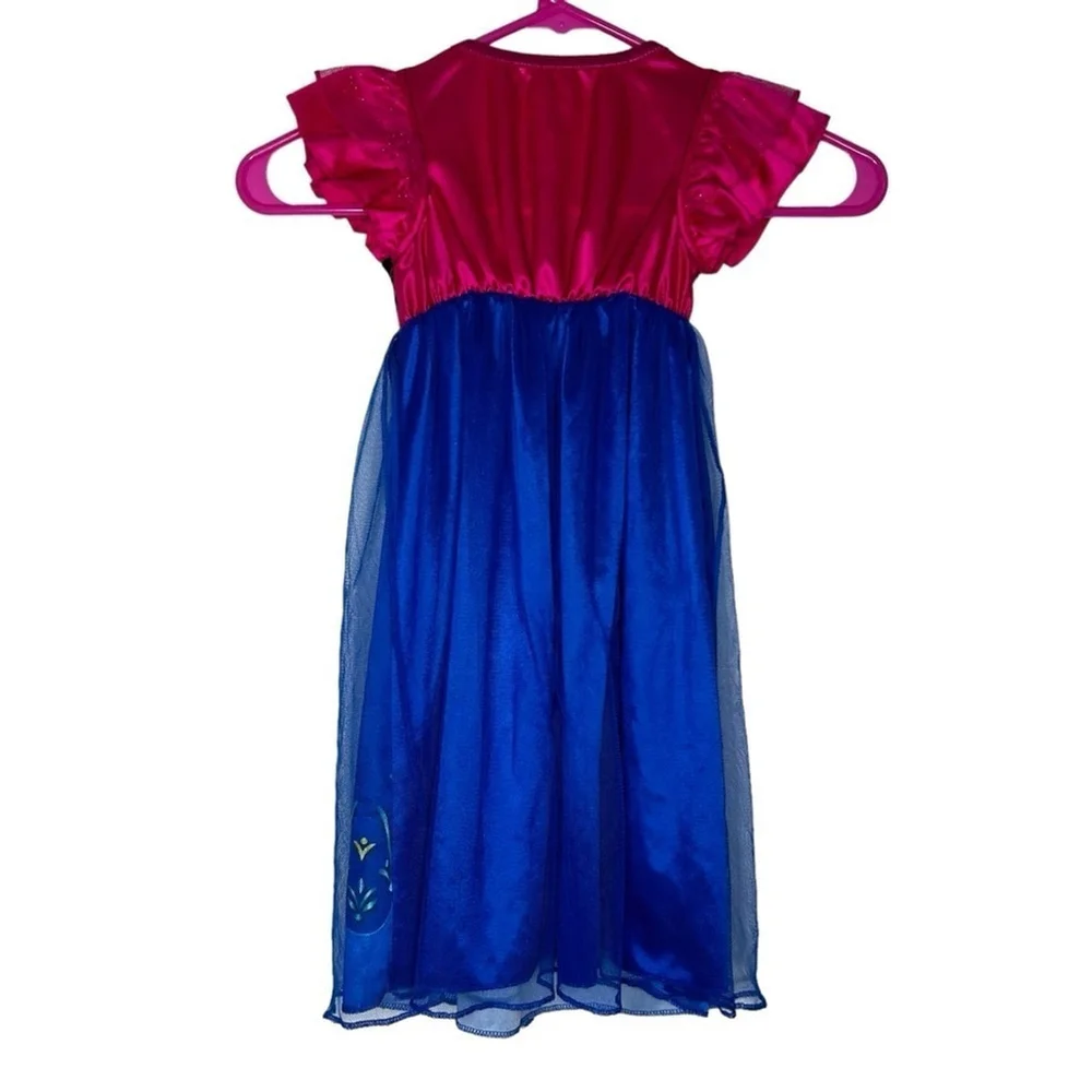 Disney Frozen ll Anna Pink Costume Fancy Nightgown Gown Size 2T Toddler Girl - Picture 8 of 10